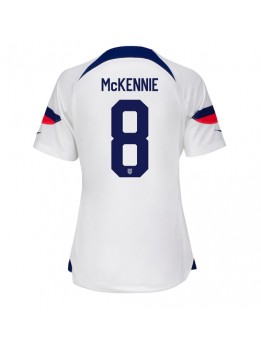 Förenta staterna Weston McKennie #8 Replika Hemmakläder Dam VM 2022 Kortärmad